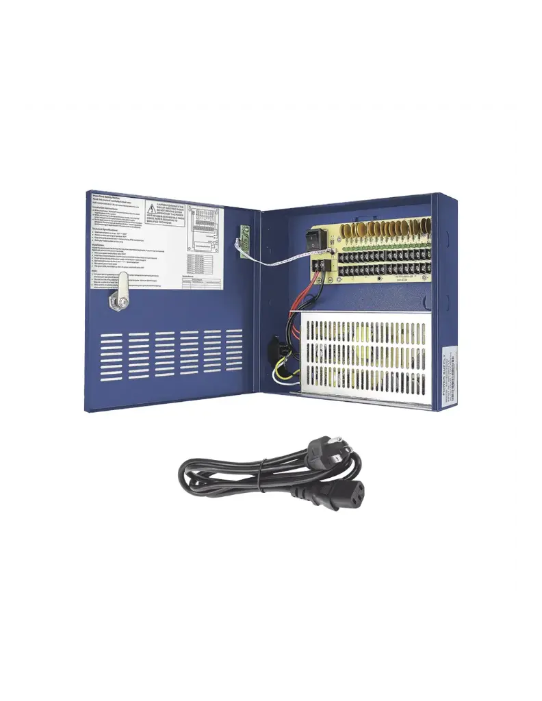 Fuente de Poder Profesional HEAVY DUTY @ 30 Amperes / 18 canales / Hasta 2.5 Amperes por Salida / Protección Contra Sobrecargas / Filtro de Ruido por Canal / Aprobaciones: IEC/EN/UL/CSA, 60950 GB4943.